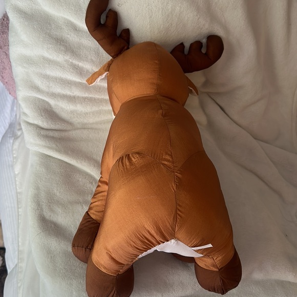 Rudolph the red nose reindeer parachute material, large plush stuffed animal - Picture 9 of 10